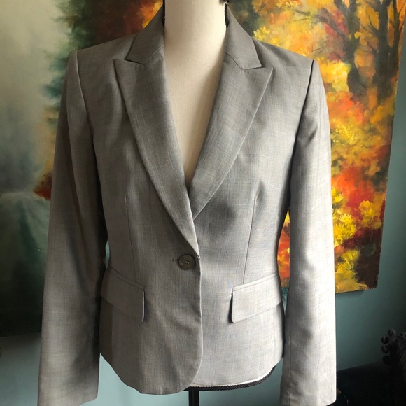 Nine West silver blazer EUC - Picture 4 of 6